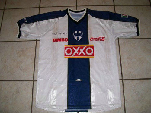 maillots cf monterrey exterieur 2000-2001 rétro
