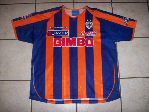 maillots cf monterrey exterieur 2004-2005 rétro