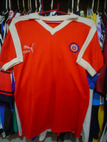 maillots chili domicile 1985 rétro