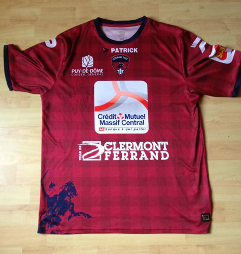 maillots clermont foot domicile 2014-2015 rétro