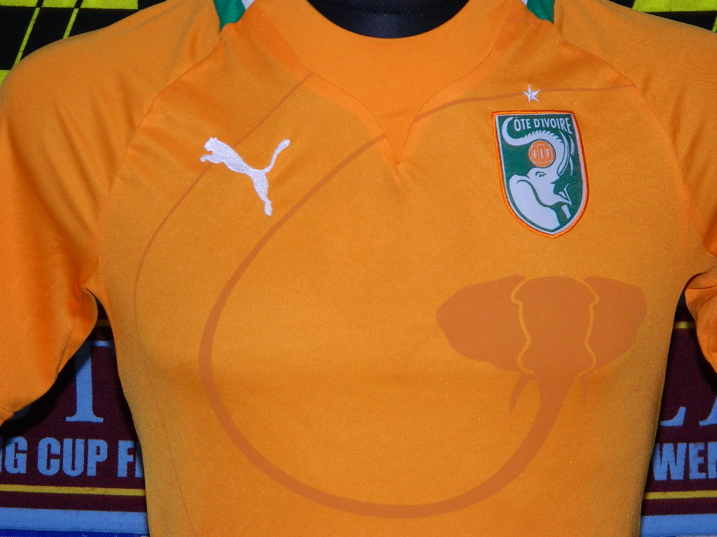 maillots côte d\'ivoire domicile 2012-2013 pas cher