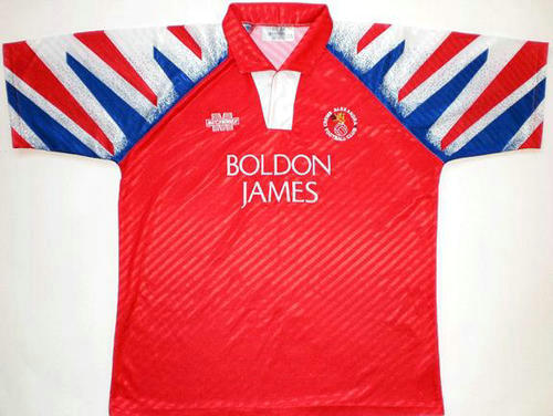 maillots crewe alexandra fc domicile 1993-1994 rétro