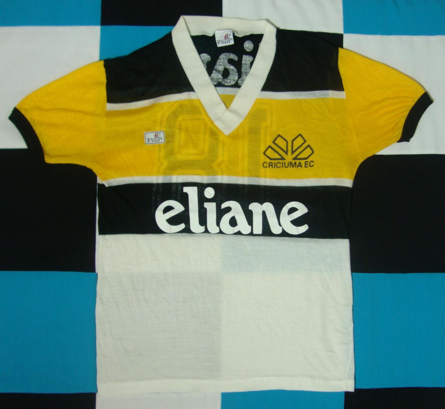 maillots criciúma esporte clube domicile 1986-1987 pas cher