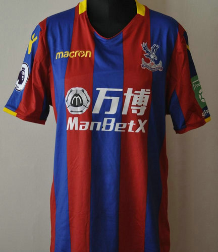 maillots crystal palace fc domicile 2017-2018 rétro