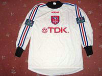 maillots crystal palace fc gardien 1996-1997 rétro