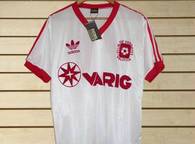 maillots deportes valdivia domicile 1987 rétro