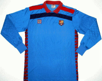 maillots fc barcelone gardien 1984-1989 rétro