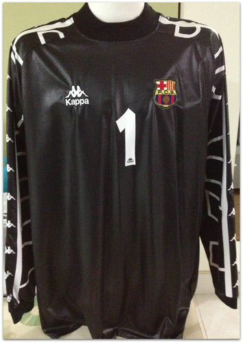 maillots fc barcelone gardien 1996-1998 rétro