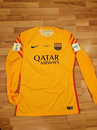 maillots fc barcelone gardien 2015-2016 rétro