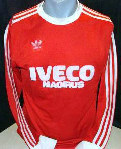maillots fc bayern munich domicile 1980-1982 rétro