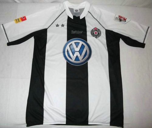 maillots fk partizan domicile 2007-2008 rétro