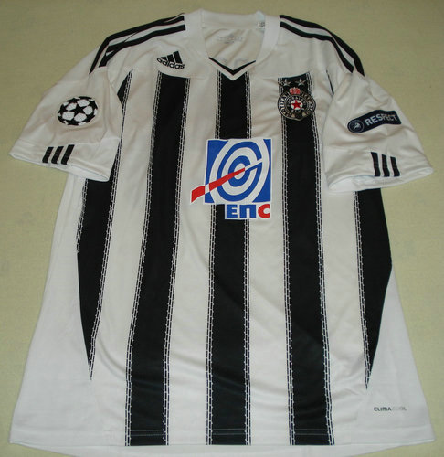 maillots fk partizan domicile 2010-2011 rétro