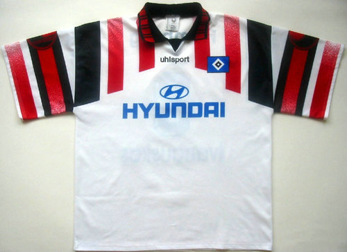 maillots hambourg sv domicile 1995-1996 rétro