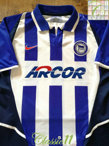 maillots hertha bsc domicile 2002-2004 rétro