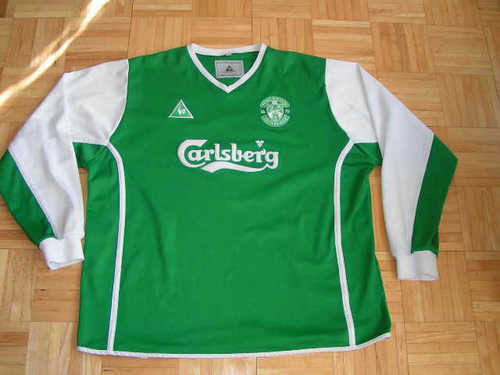 maillots hibernian fc domicile 2002-2003 rétro