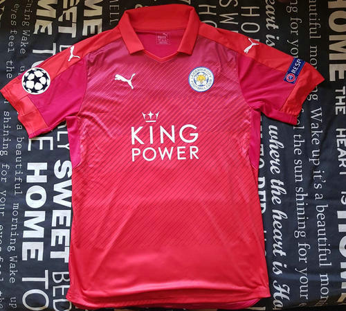 maillots leicester city exterieur 2016-2017 rétro