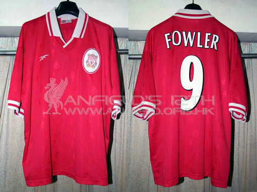 maillots liverpool fc domicile 1997-1998 rétro