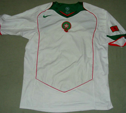 maillots maroc exterieur 2004-2006 pas cher