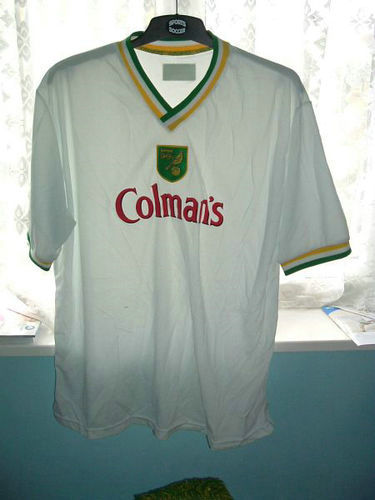 maillots norwich city exterieur 1999-2001 rétro