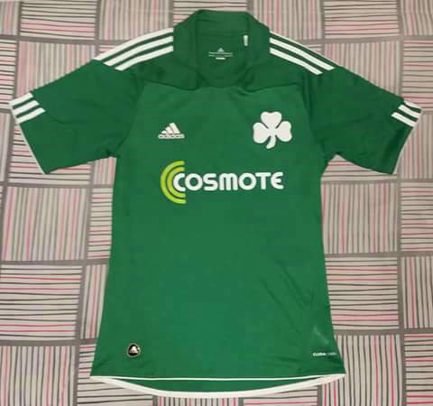 maillots panathinaikos domicile 2010-2011 rétro