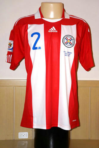 maillots paraguay domicile 2010-2011 rétro