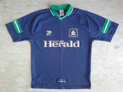 maillots plymouth argyle fc exterieur 1999-2000 rétro