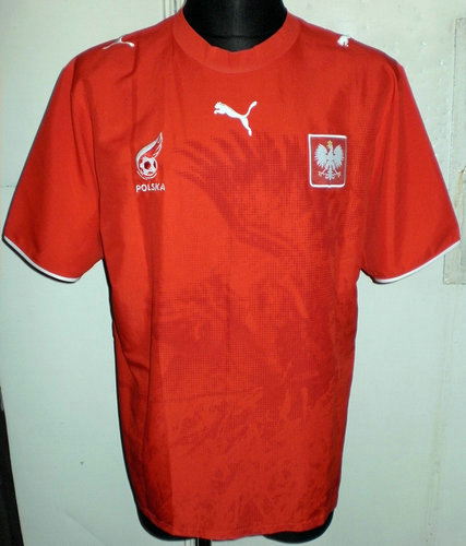 maillots pologne exterieur 2006-2007 rétro