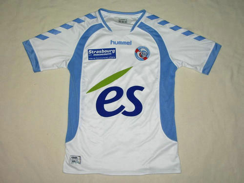 maillots rc strasbourg alsace domicile 2007-2008 pas cher