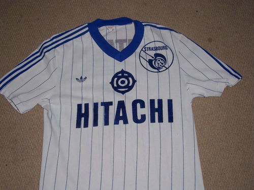 maillots rc strasbourg alsace exterieur 1982-1984 rétro