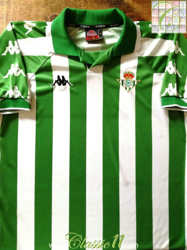 maillots real betis domicile 2000-2001 rétro