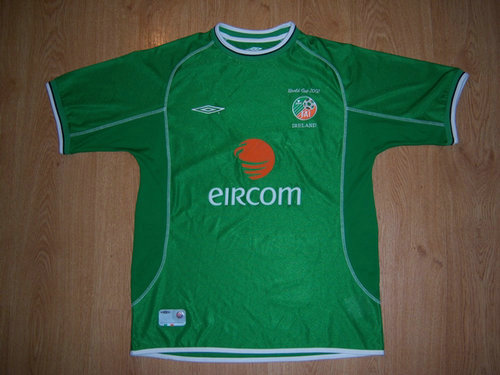 maillots république d'irlande réplique 2002 rétro