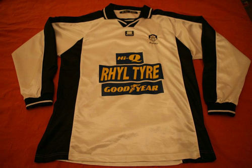 maillots rhyl fc domicile 2003-2004 rétro