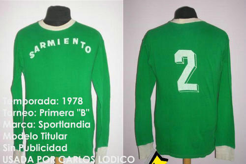 maillots sarmiento domicile 1978 pas cher