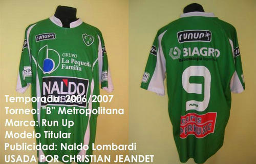 maillots sarmiento domicile 2006-2007 pas cher