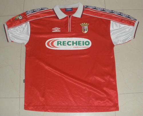 maillots sc braga domicile 1998-1999 pas cher