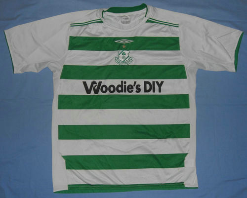 maillots shamrock rovers domicile 2005-2006 rétro