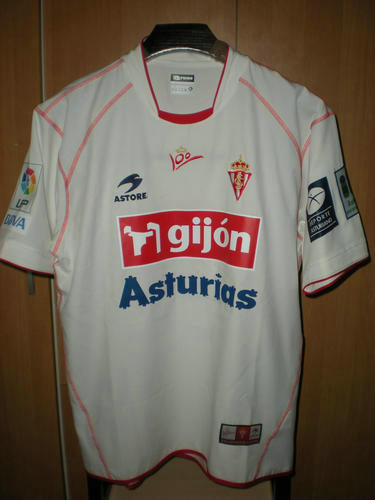 maillots sporting de gijón exterieur 2005-2007 rétro