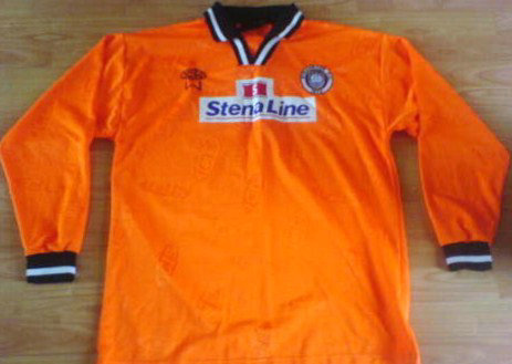 maillots stranraer fc exterieur 2002-2004 rétro