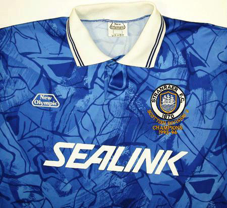 maillots stranraer fc particulier 1994 rétro