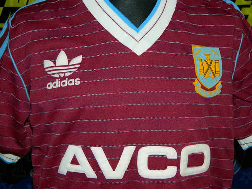 maillots west ham united domicile 1985-1987 rétro maillots west ham united domicile 1985-1987 rétro