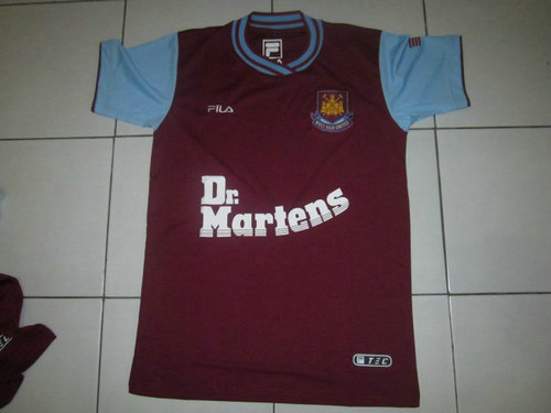 maillots west ham united domicile 2001-2003 rétro