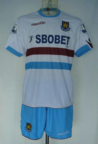 maillots west ham united exterieur 2010-2011 rétro