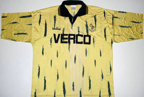 maillots wycombe wanderers exterieur 1992-1993 rétro